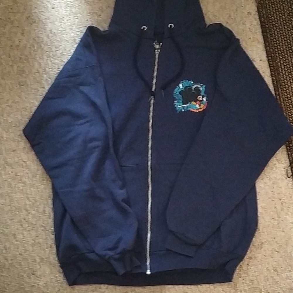 Hanes Hoodies Men's Large Disneyland 100th Navy
